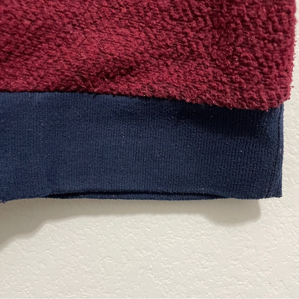 Patagonia Woolyester Fleece Jacket Full Zip Oxide Red Blue Womens Large L - Picture 3 of 16